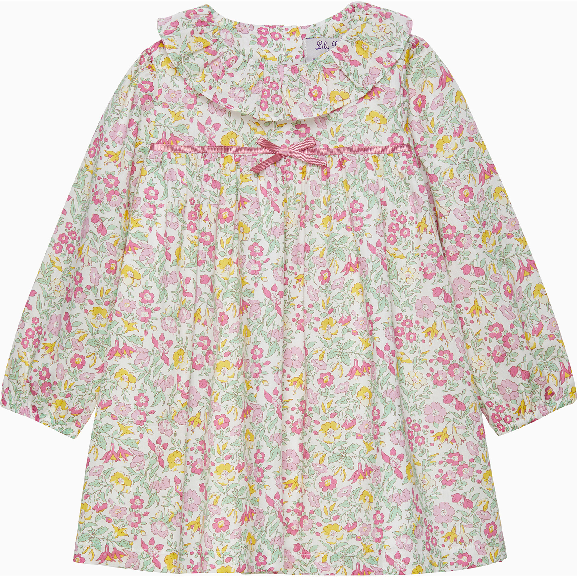 Little Liberty Print Mamie Willow Dress, Pink Mamie | Maisonette