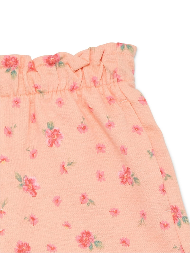 Wonder Nation Toddler Girls Pull On Knit Shorts, Sizes 18M-5T | Walmart (US)