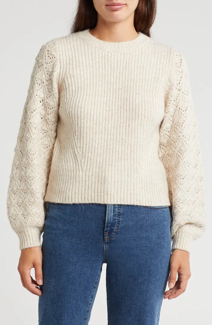 Splendid Connie Pointelle Sweater | Nordstromrack | Nordstrom Rack