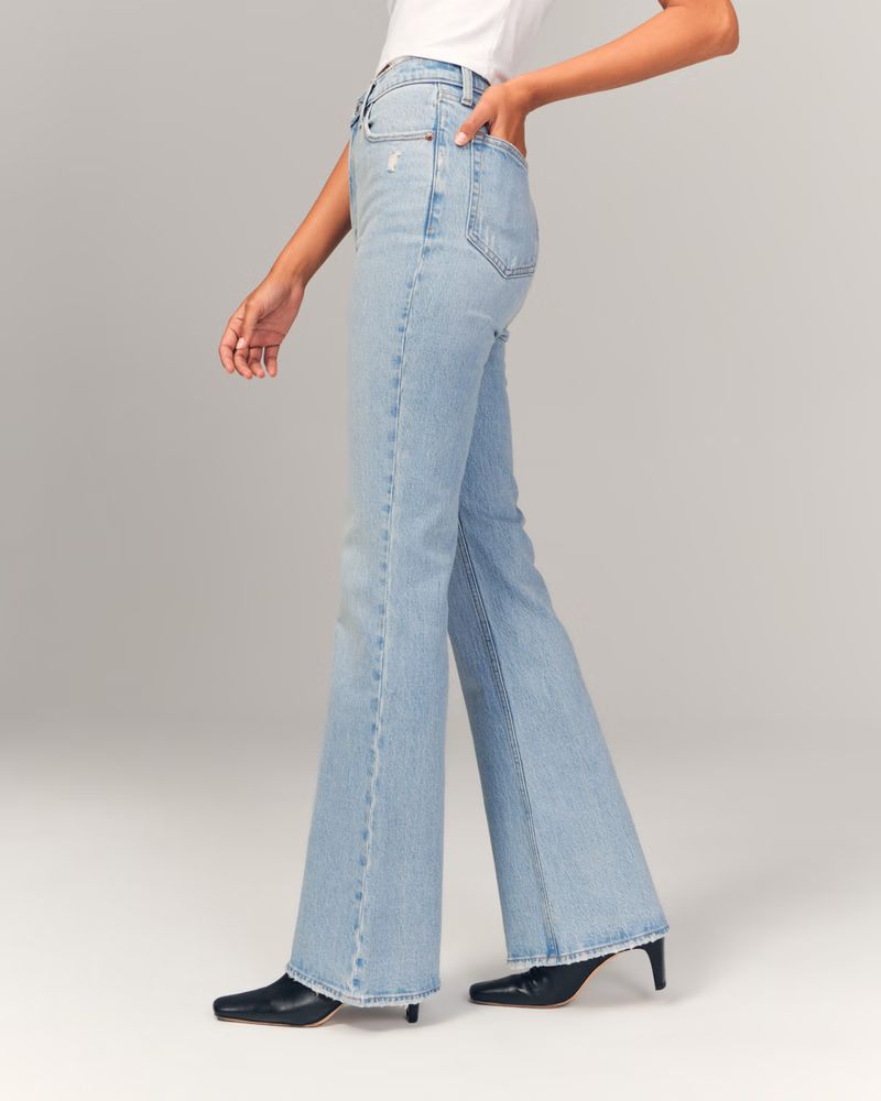 Women's High Rise Vintage Flare Jean | Women's Bottoms | Abercrombie.com | Abercrombie & Fitch (US)