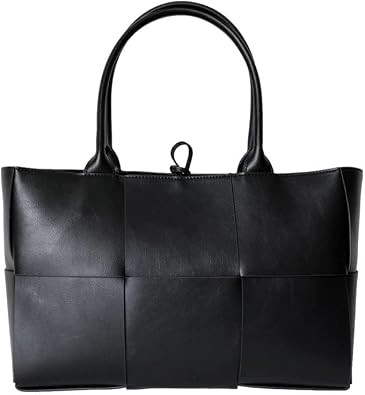 Shoulder Bag Women Fashion Pu Woven Shoulder Bag Large Capacity Tote Bag | Amazon (UK)