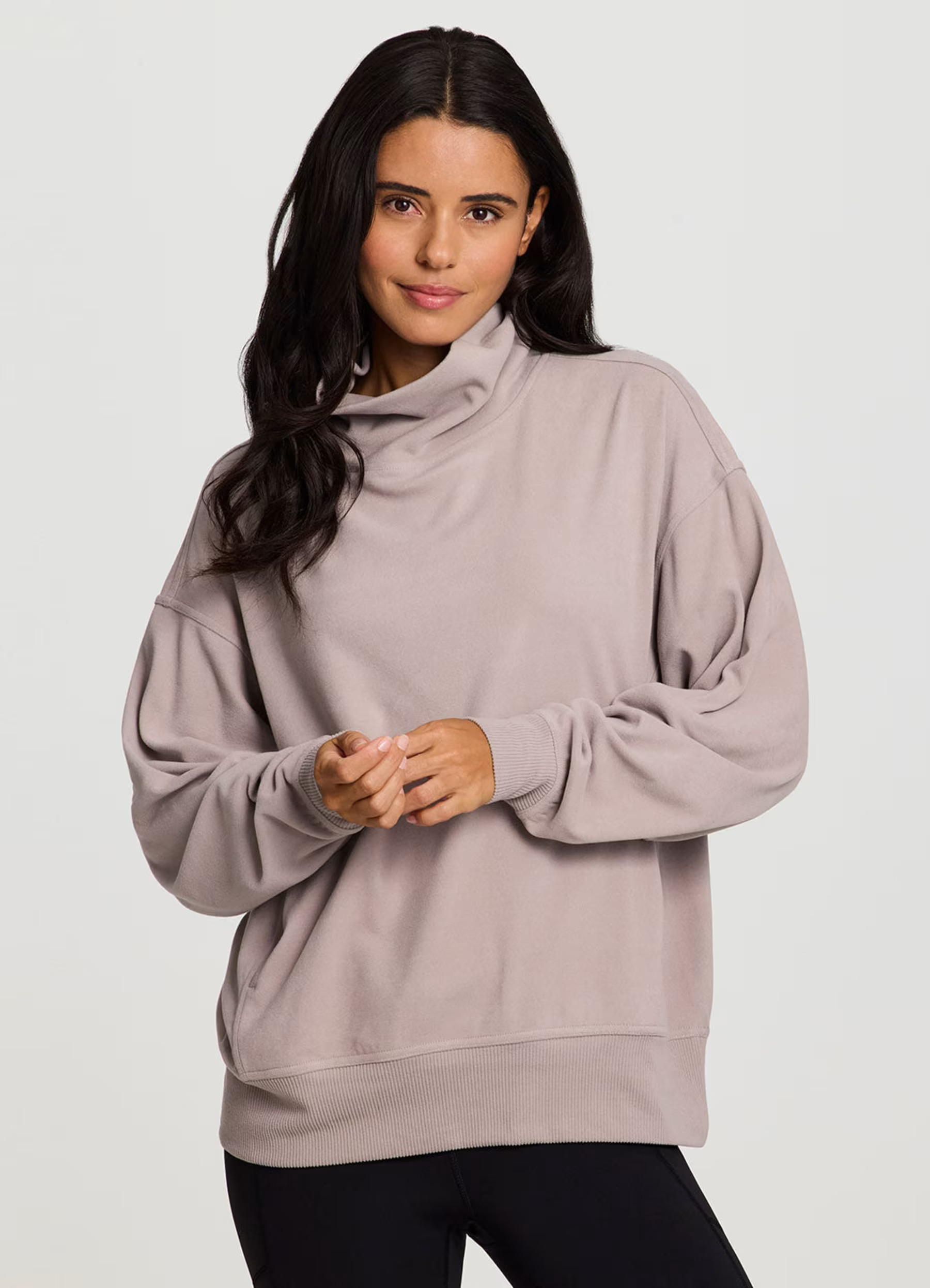 Oliver Plush Oversized Mock Neck Pullover - RBX Active | RBX Active