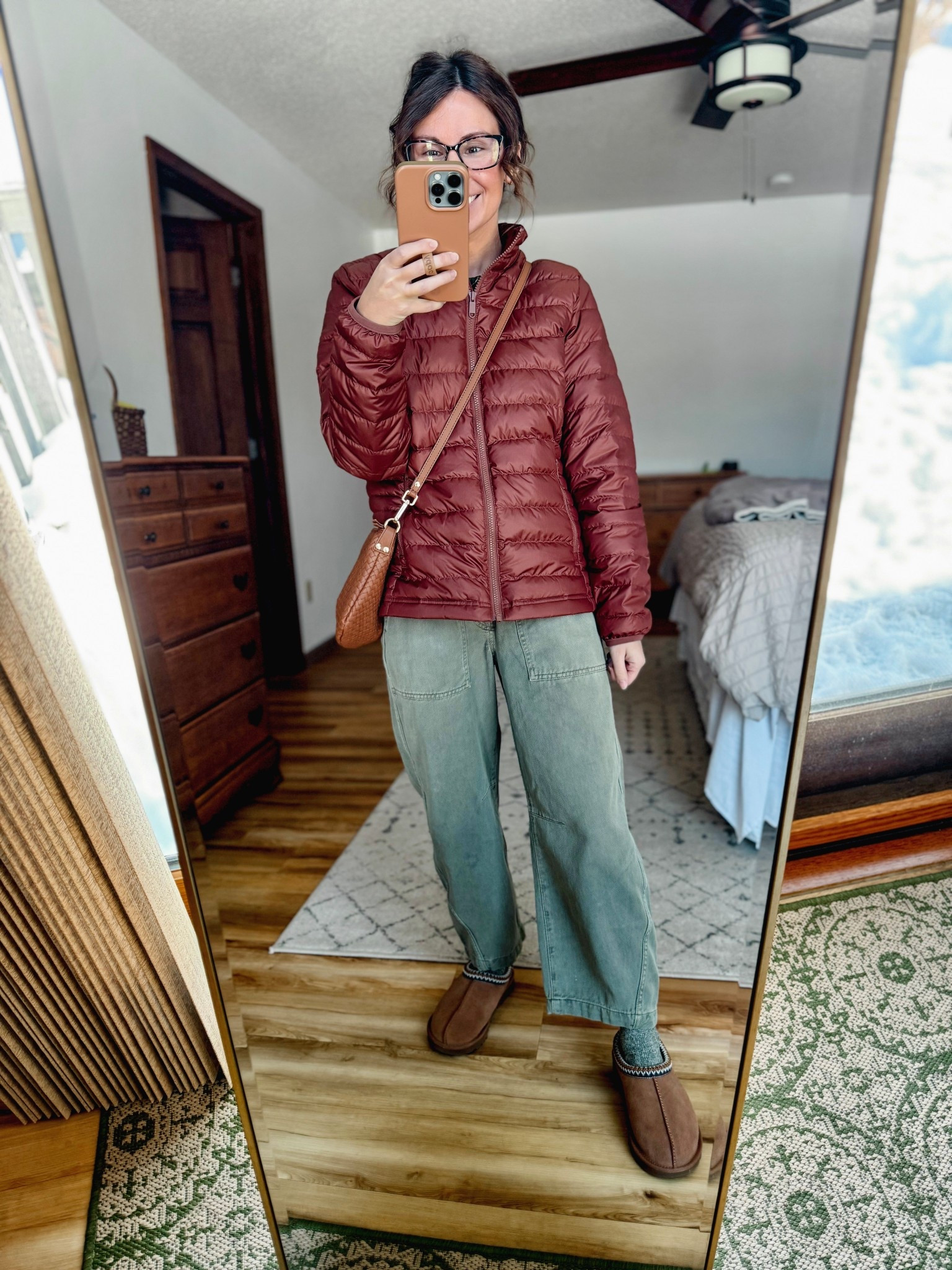 Small in this @Quince coat in reddish brown (also linked the hooded version)

Wearing xs petite in my sweater (100% cotton!) and xs petite/short in my barrel pants. My uggs are true to size in size 6. 
This crossbody bag from @Quince is stunning!!

Also love this gemstone necklace so much! 



#LTKdayinmylife #LTKSeasonal #LTKPetite