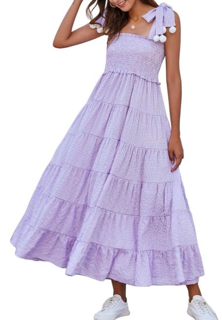 Perfect spring dresses on Amazon! Purple dress! Spring dress! Maxi dresses on Amazon perfect for spring!! Amazon spring fashion 
