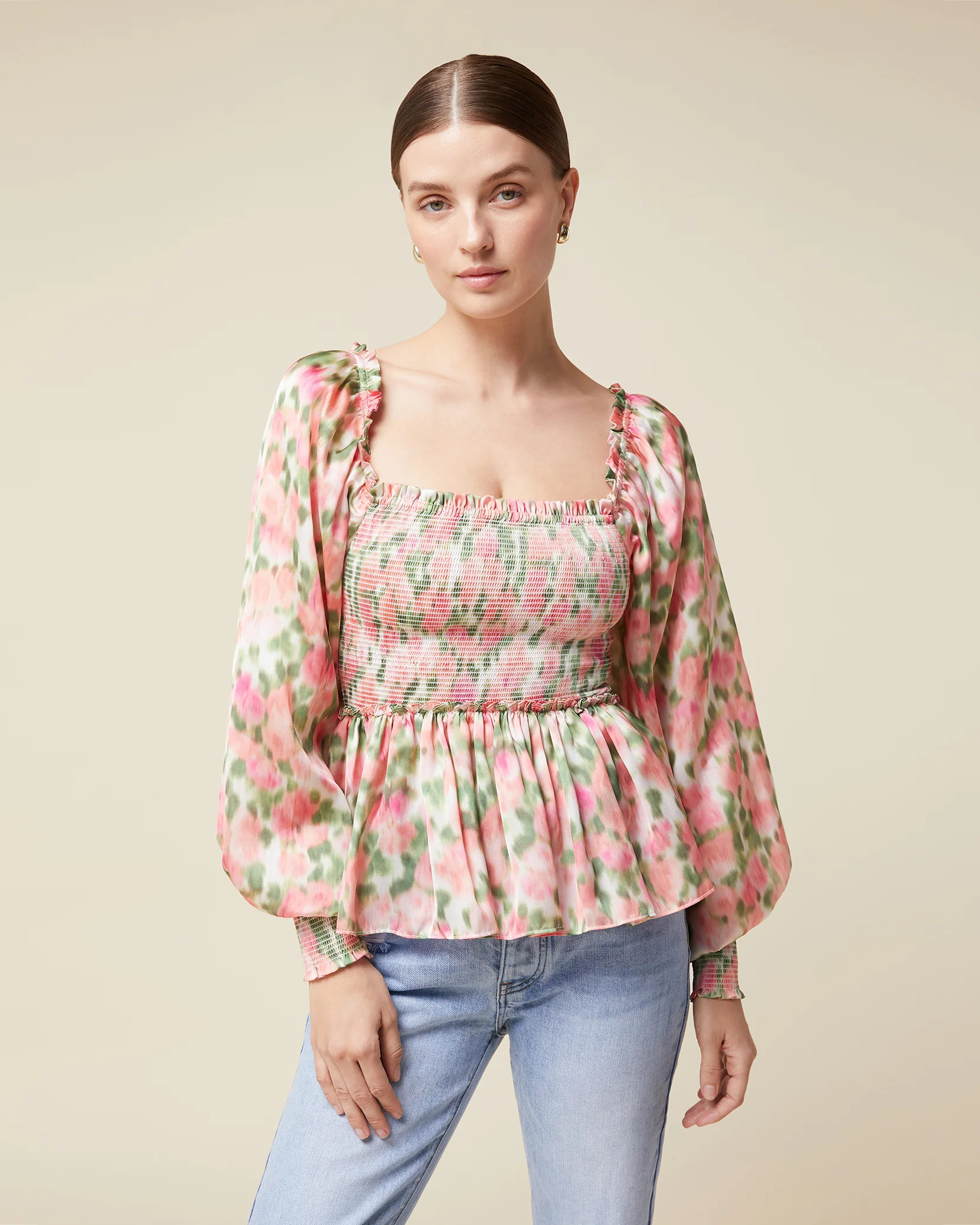 Smocked Blouse | Rachel Parcell