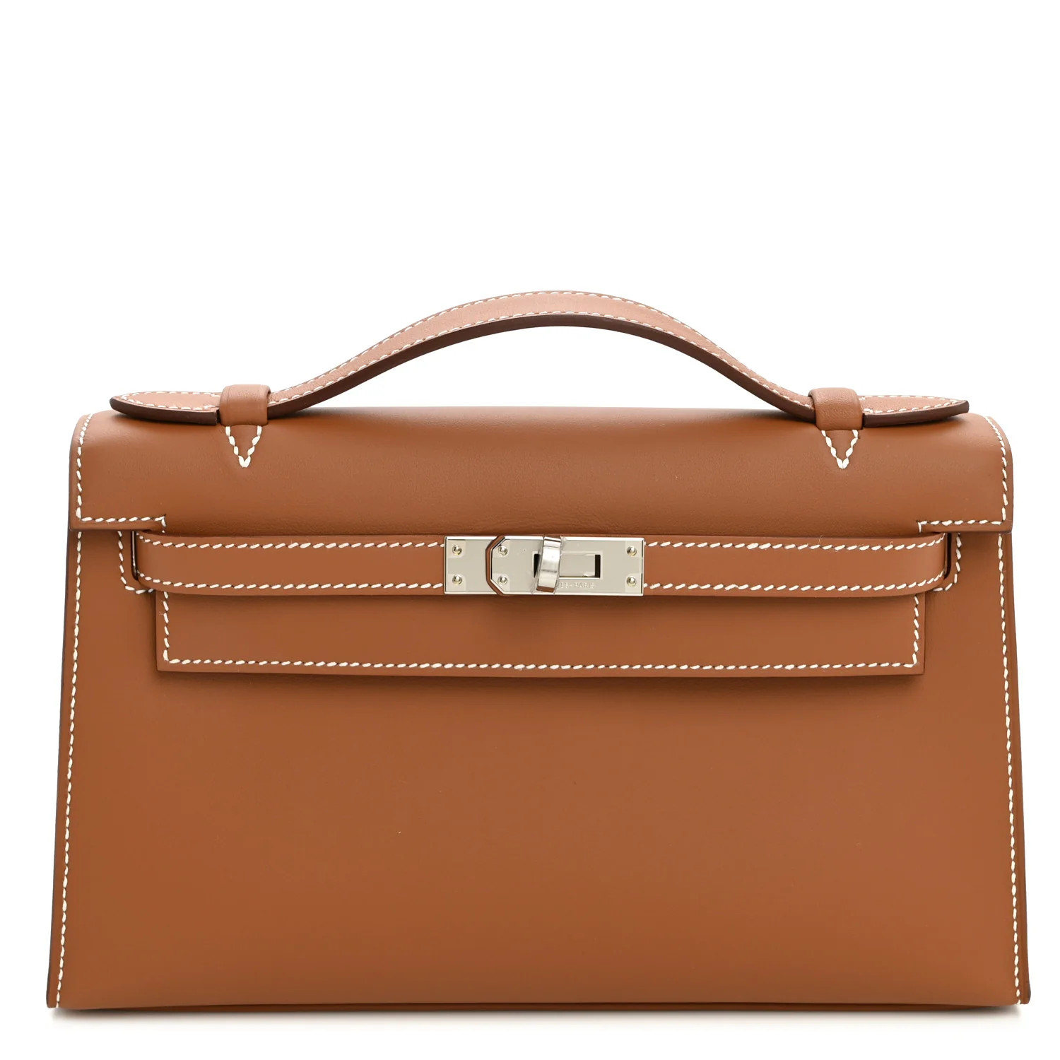Hermes Swift Kelly Pochette Clutch Gold 1954229 | FASHIONPHILE (US)