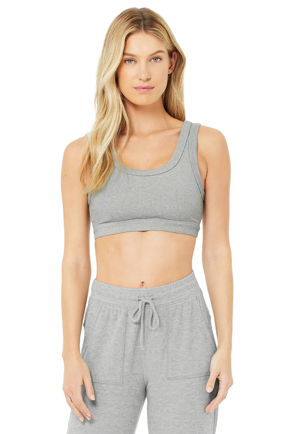 Wellness Bra in Dove Grey Heather, Size: Medium | Alo YogaÂ® | Alo Yoga (US)