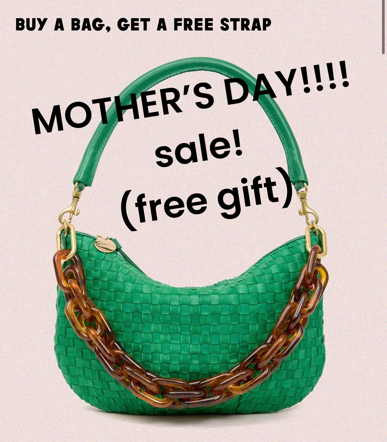 getting this for myself and my mom for Mother’s Day… Buy a bag get a free strap. I’m getting the red pouch with the white resin chain.

#LTKSaleAlert #LTKMothersDay #LTKOver40