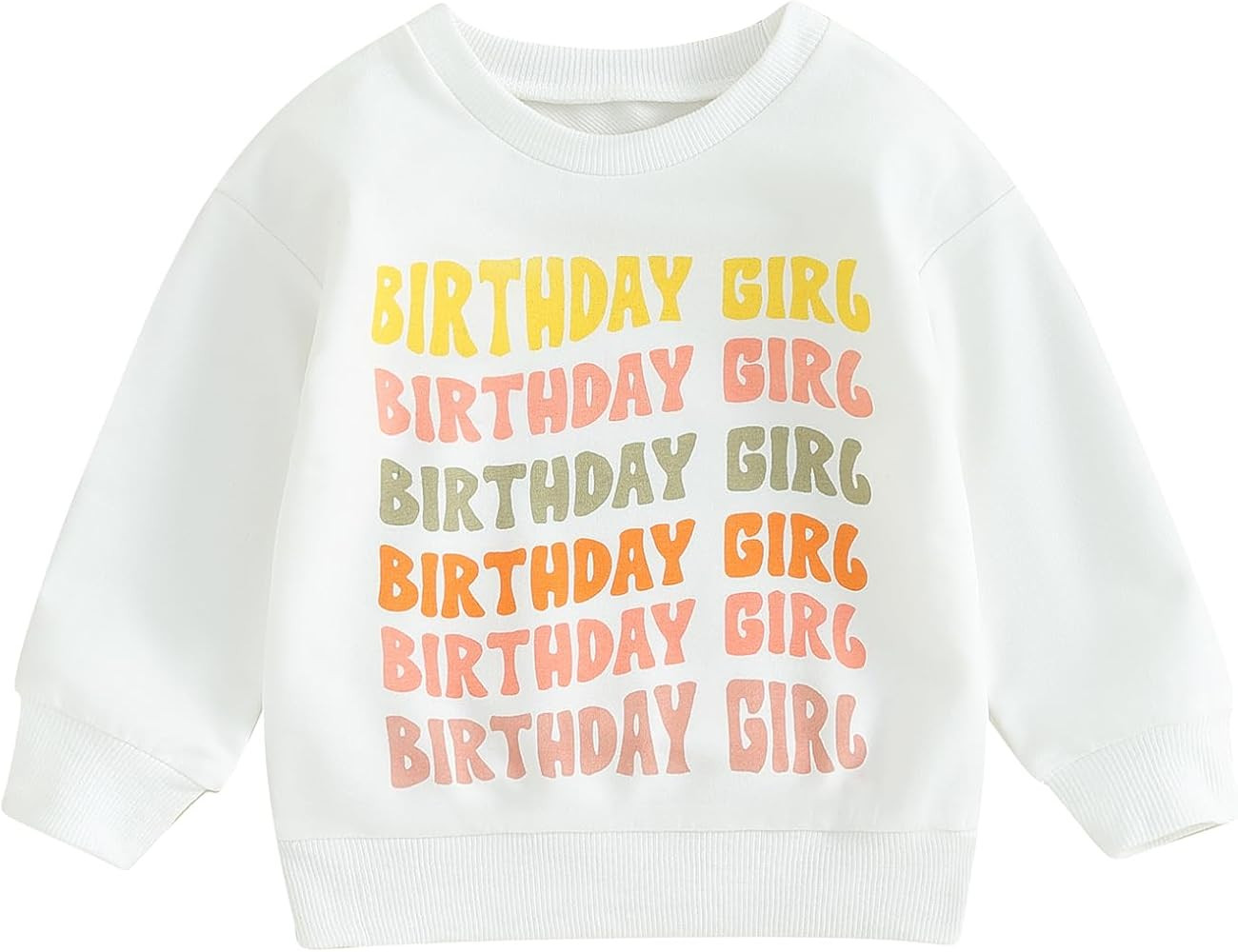 Kayotuas Birthday Shirt for Toddler Baby Boy Girl Cute Colorblock Letter Sweatshirt Long Sleeve C... | Amazon (US)