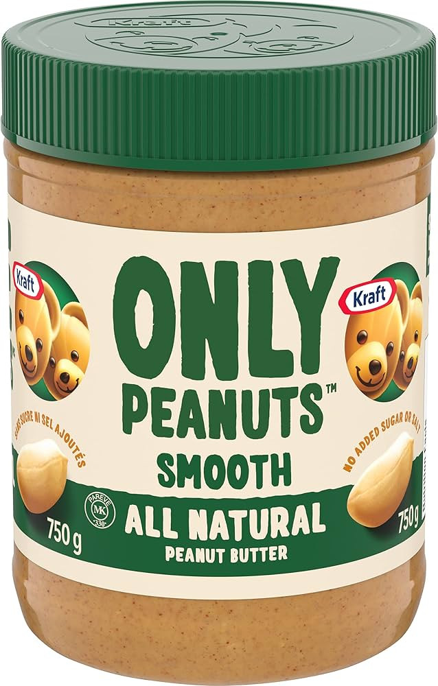 Beurre d’arachide tout naturel Crémeux Juste des arachides Kraft, 750 g | Amazon (CA)