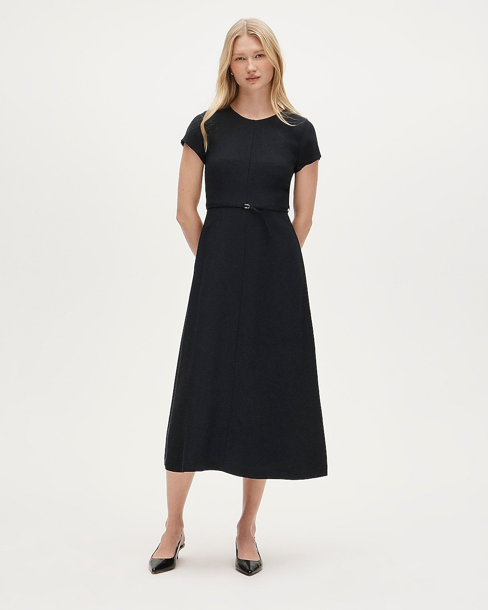 Tall Mathilde dress in luster canvas | J. Crew US