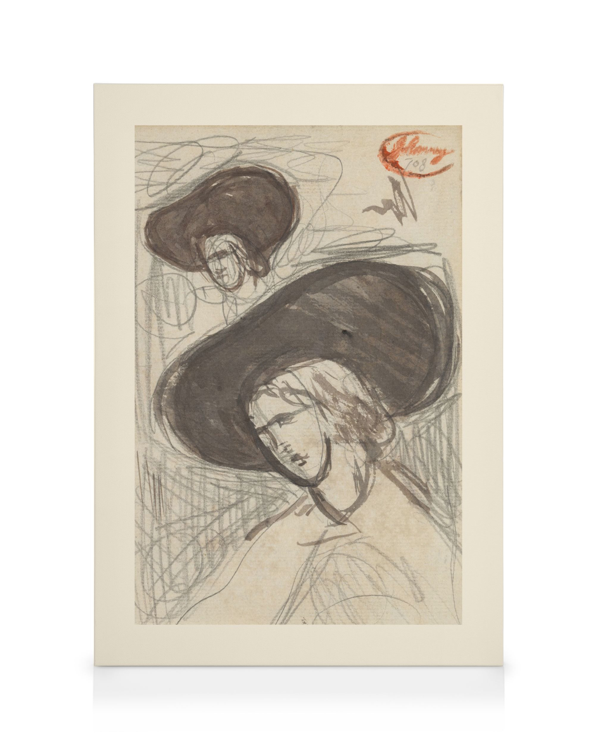 George Romney - Sketch Canvas print | Desenio