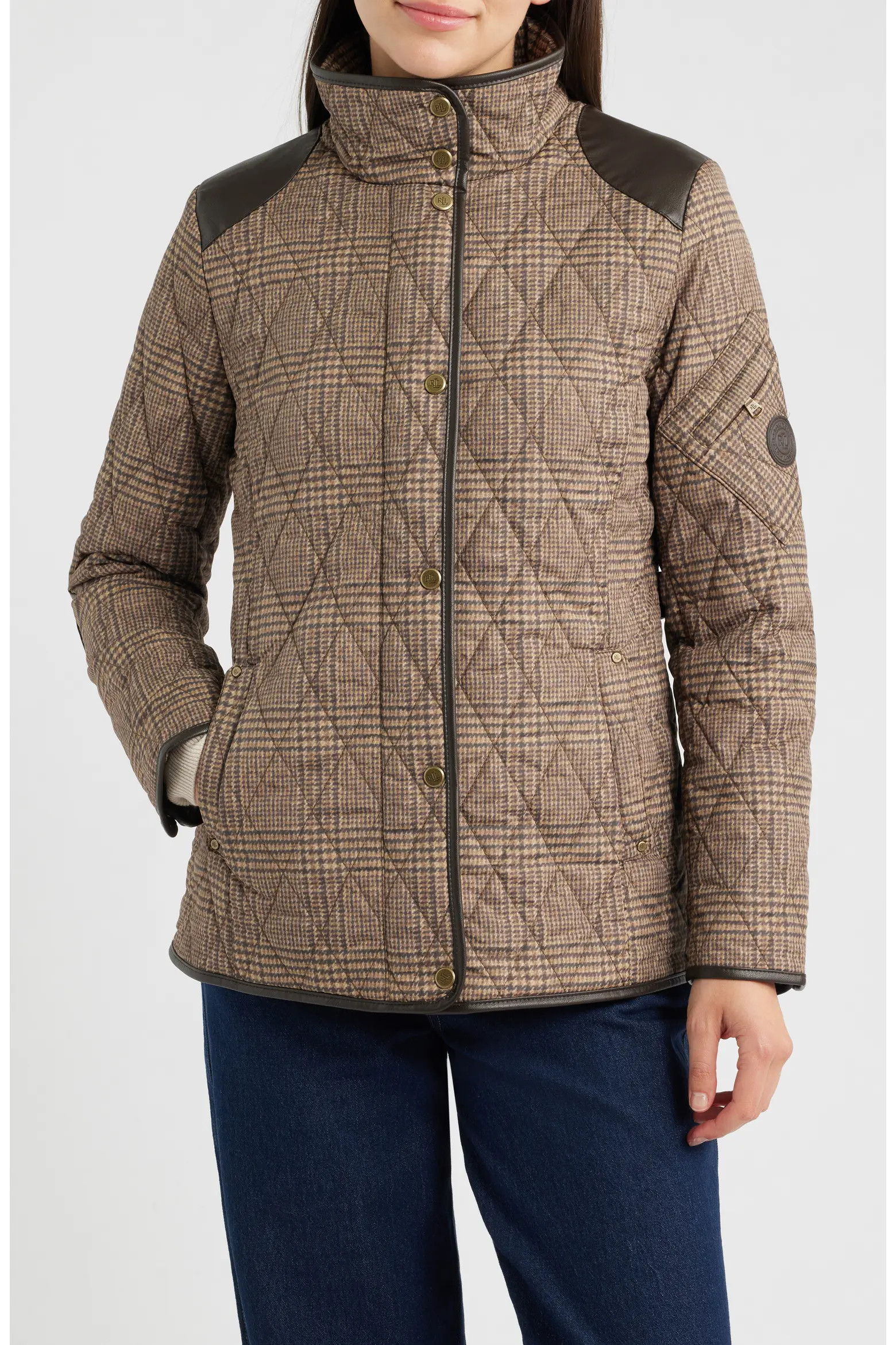 Houndstooth Quilted Barn Jacket (Women) | Nordstrom | Nordstrom