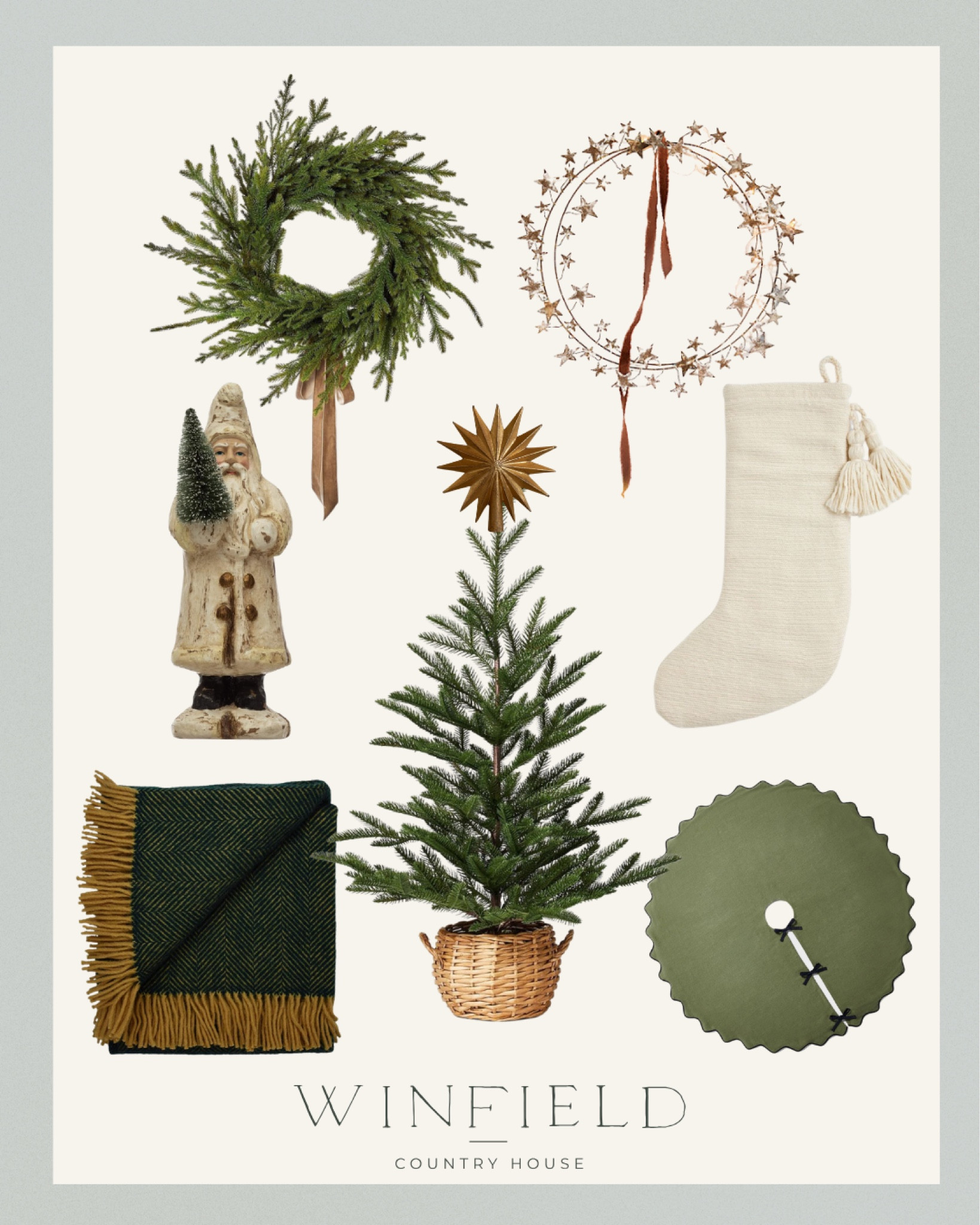 Christmas decor that is elegant and traditional. Perfect holiday decor for classic, cottage, farmhouse, maximalist and English country homes. Love the cream and cream! Santa, Christmas tree, stockings, wreaths, tree skirt, wool throw blanket 

Target, studio McGee, McGee and co, magnolia, Amazon, terrain, Anthropologie 

#LTKhome #LTKSeasonal #LTKHoliday