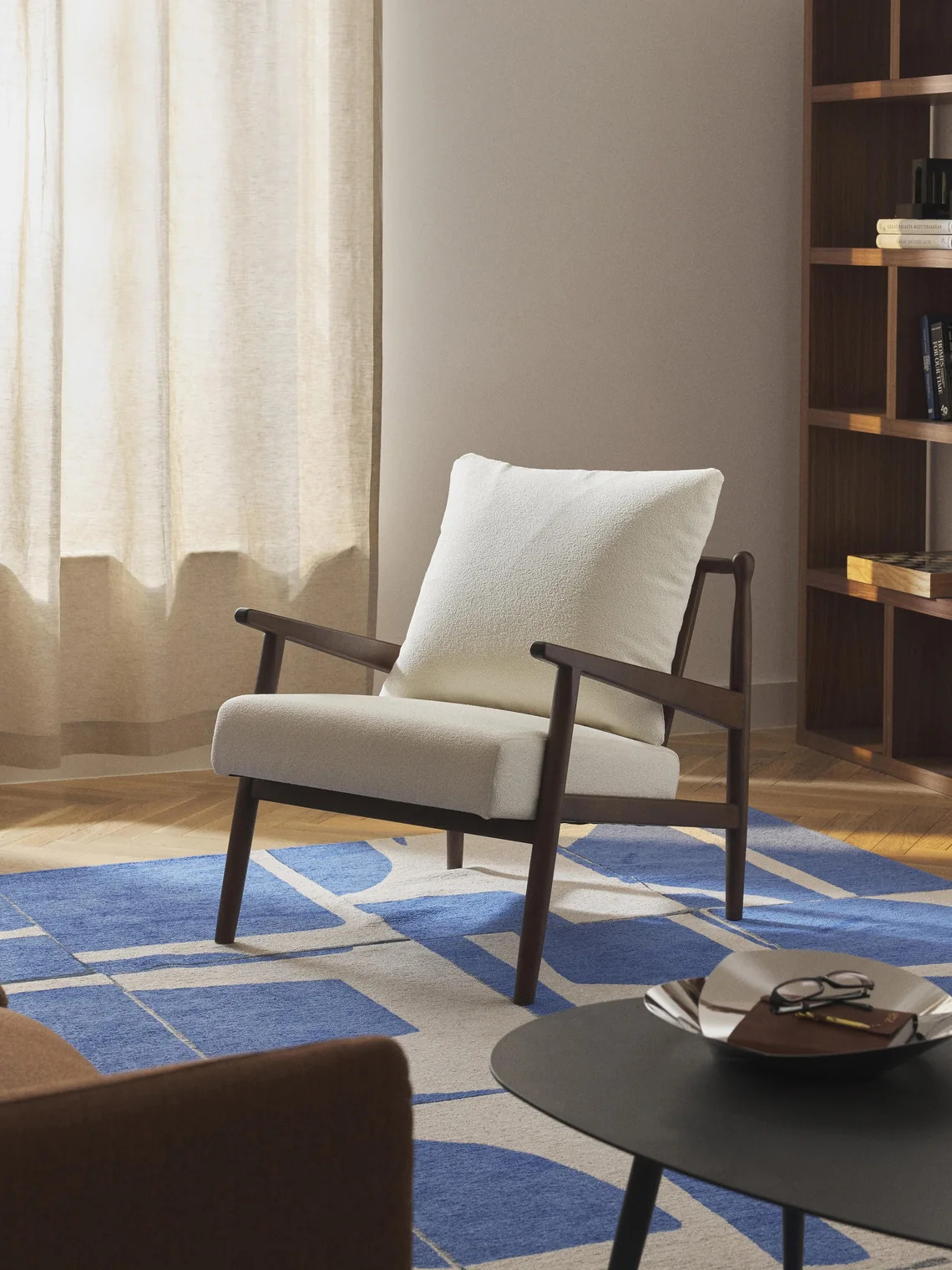Boucl\u00e9 Lounge Chair | Westwing UK