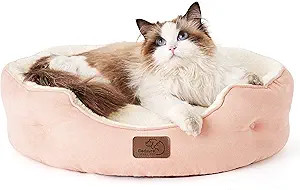 Bedsure Dog Beds for Small Dogs - Round Cat Beds for Indoor Cats, Washable Pet Bed for Puppy and ... | Amazon (US)