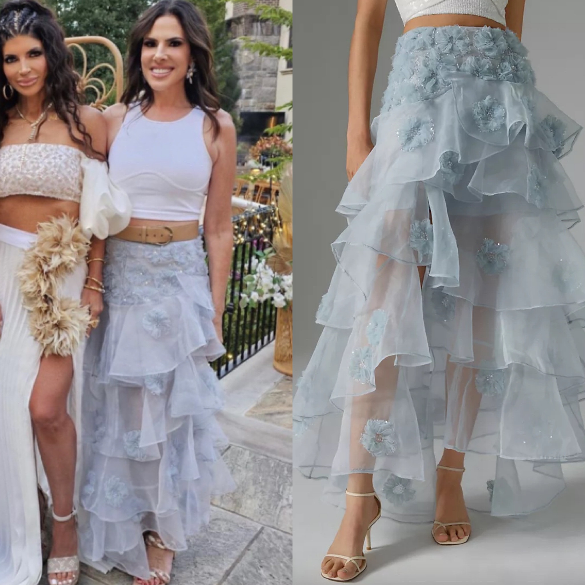 Jenn Fessler’s Blue Tulle Ruffle Skirt 📸= @jenniferaydin