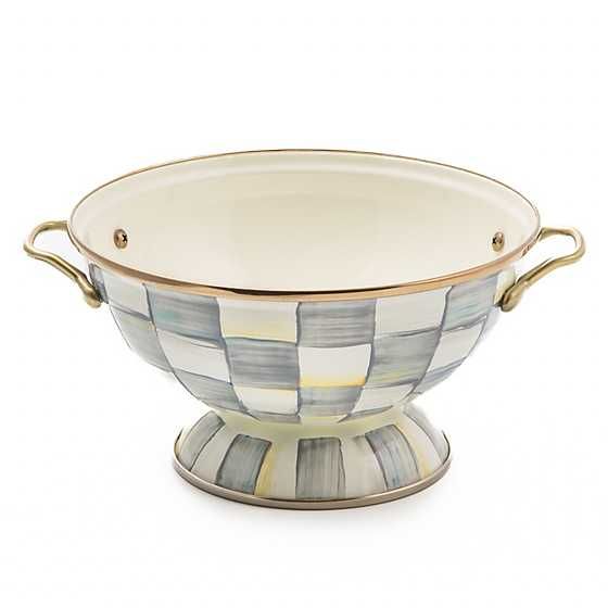 Sterling Check Enamel Almost Everything Bowl | MacKenzie-Childs