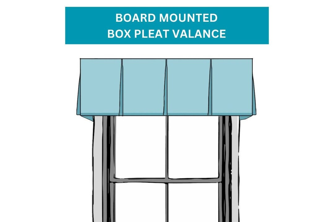 Custom Size Window Valance. Board Mounted Box Pleat Valance. Perfect for Kitchen, Living, Dining,... | Etsy (US)