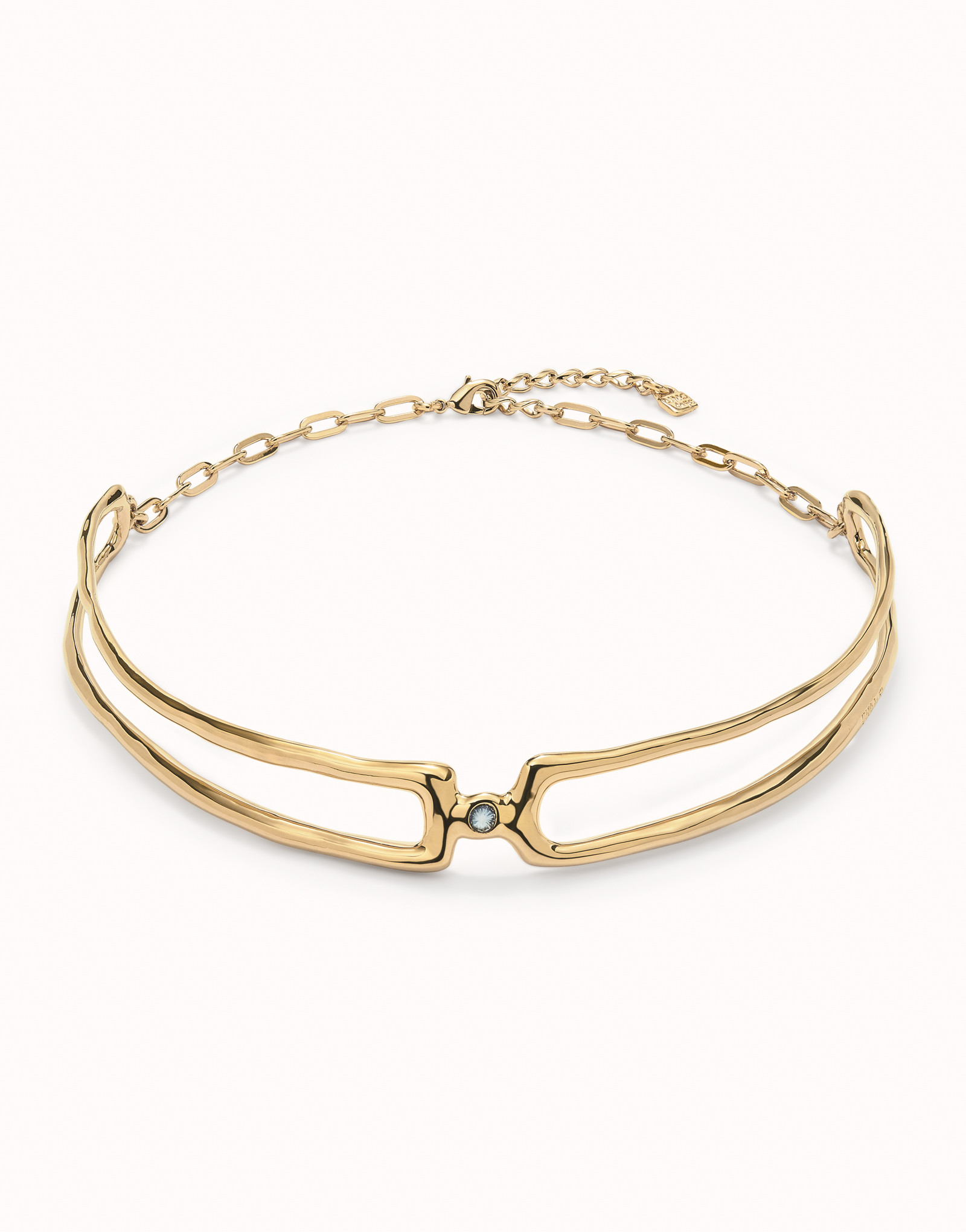 Choker necklace with white topaz | UNOde50