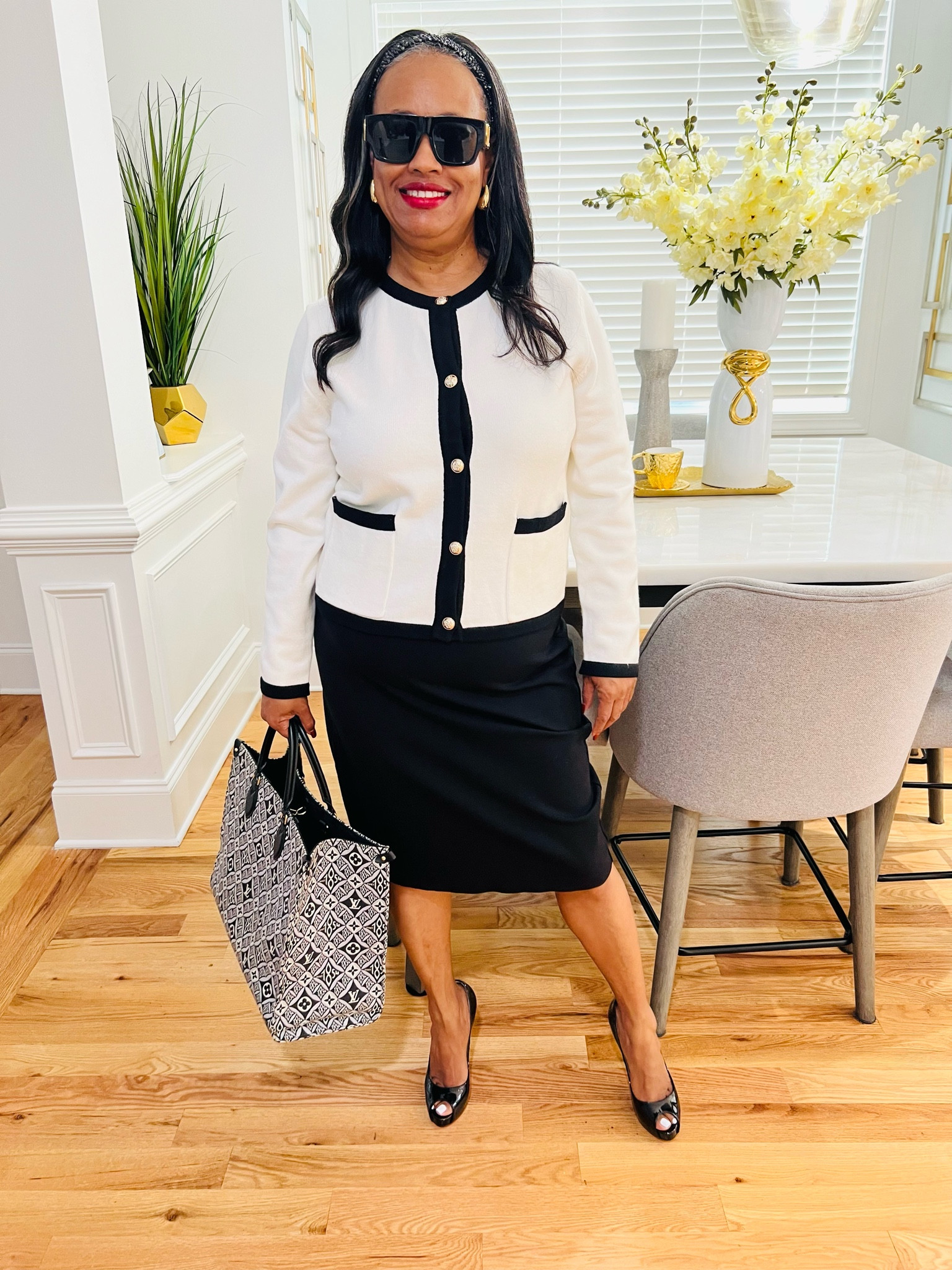Standing on Chanel- like business🥰. 

This look is a timeless and comfortable work look.

#LTKWorkwear #LTKMidsize #LTKOver40