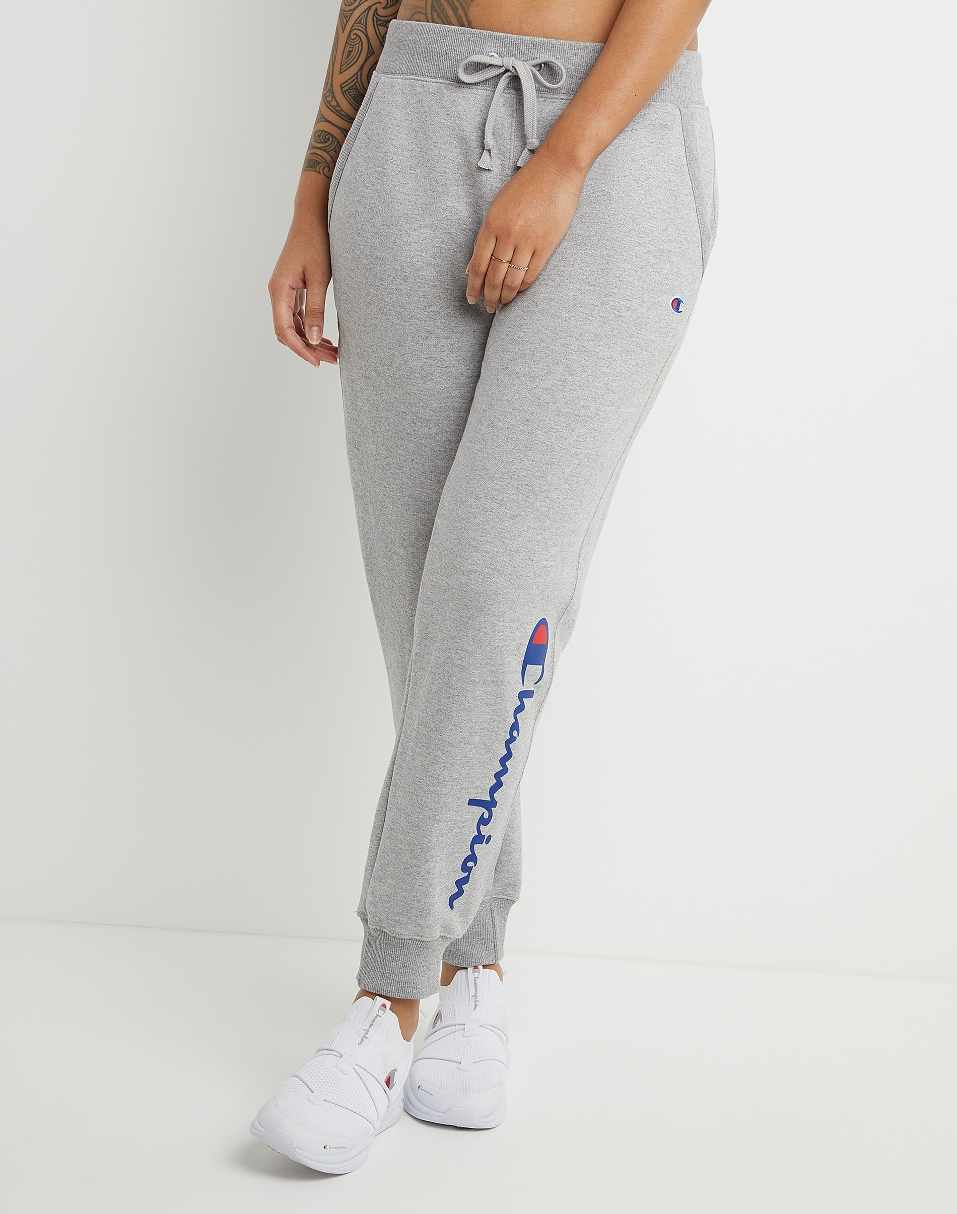 POWERBLEND FLEECE JOGGERS, SCRIPT LOGO, 29" | ChampionUSA.com (Hanesbrands Inc.)