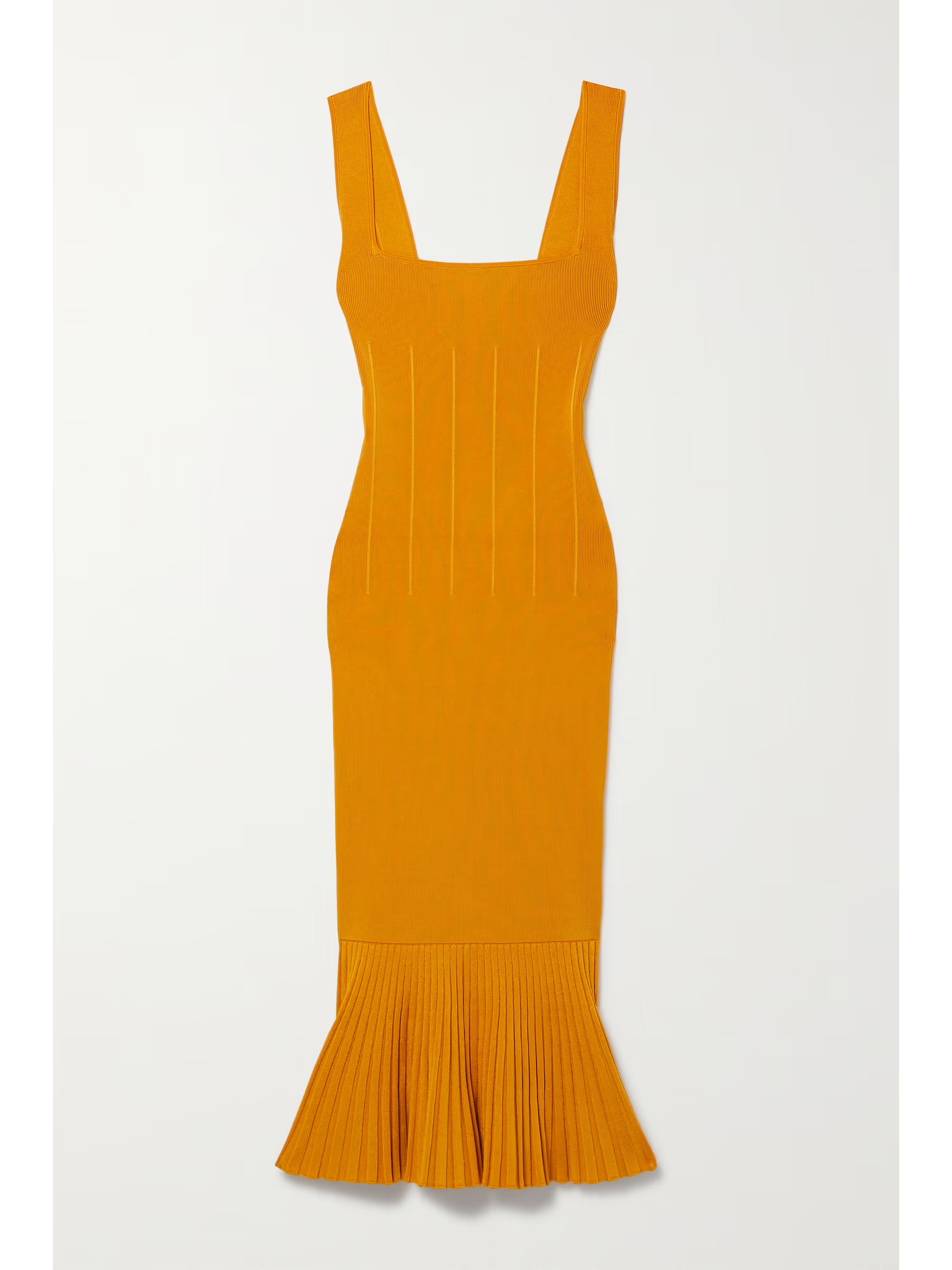 Atalanta pleated stretch-knit midi dress | NET-A-PORTER (US)