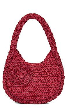 Damson Madder Rosette Straw Bag in Red from Revolve.com | Revolve Clothing (Global)