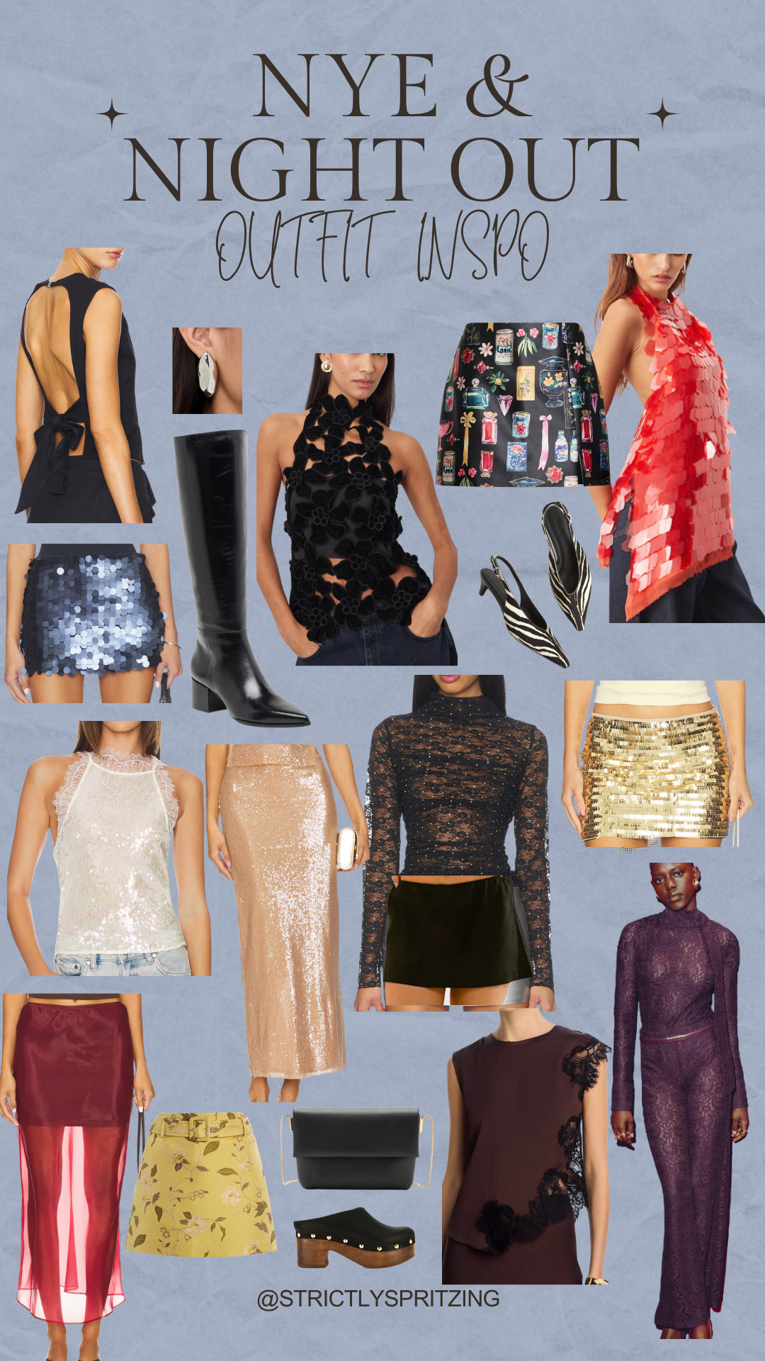 New Year's Eve outfit inspiration! I tried to find good pieces that are easy to match and under $150! I love the sequin mini skirt combo with a basic tank and tall black boots!

This is also my outfit guide for New Orleans formal night out! 

 #LTKHoliday #LTKSeasonal #LTKFindsUnder100