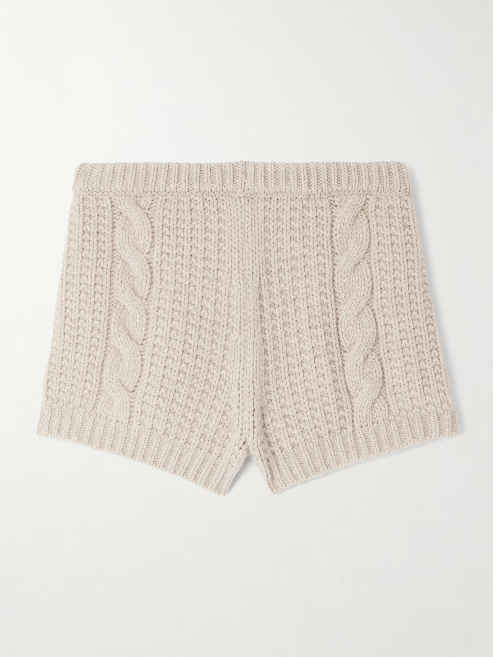 Ribbed and cable-knit cashmere shorts | NET-A-PORTER (UK & EU)