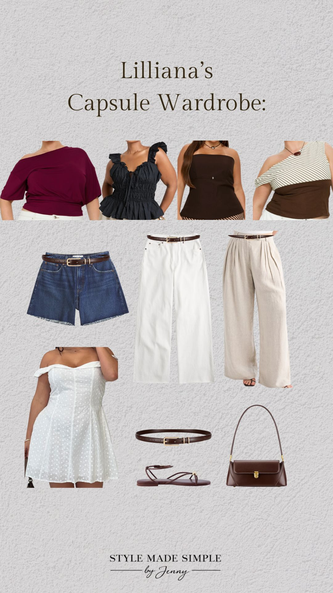 Custom vacation capsule going out for this client who was looking for chic, confidence-boosting petite plus-size options for her trip.

Every piece in this capsule was chosen to flatter her proportions, mix and match effortlessly, and help her feel amazing without overpacking.

Need a custom capsule built for your body and your lifestyle?

Book yours here: https://stylemadesimplebyjenny.com/




petite plus size vacation outfits / petite plus size fashion / petite curvy style / petite curve friendly outfits / plus size summer outfits / vacation capsule wardrobe / travel capsule wardrobe / carry on outfits / petite vacation style / resort outfits / summer vacation outfits / flattering vacation outfits / mix and match outfits / custom capsule wardrobe / personal stylist 

 #LTKMidsize #LTKPetite #LTKPlusSize