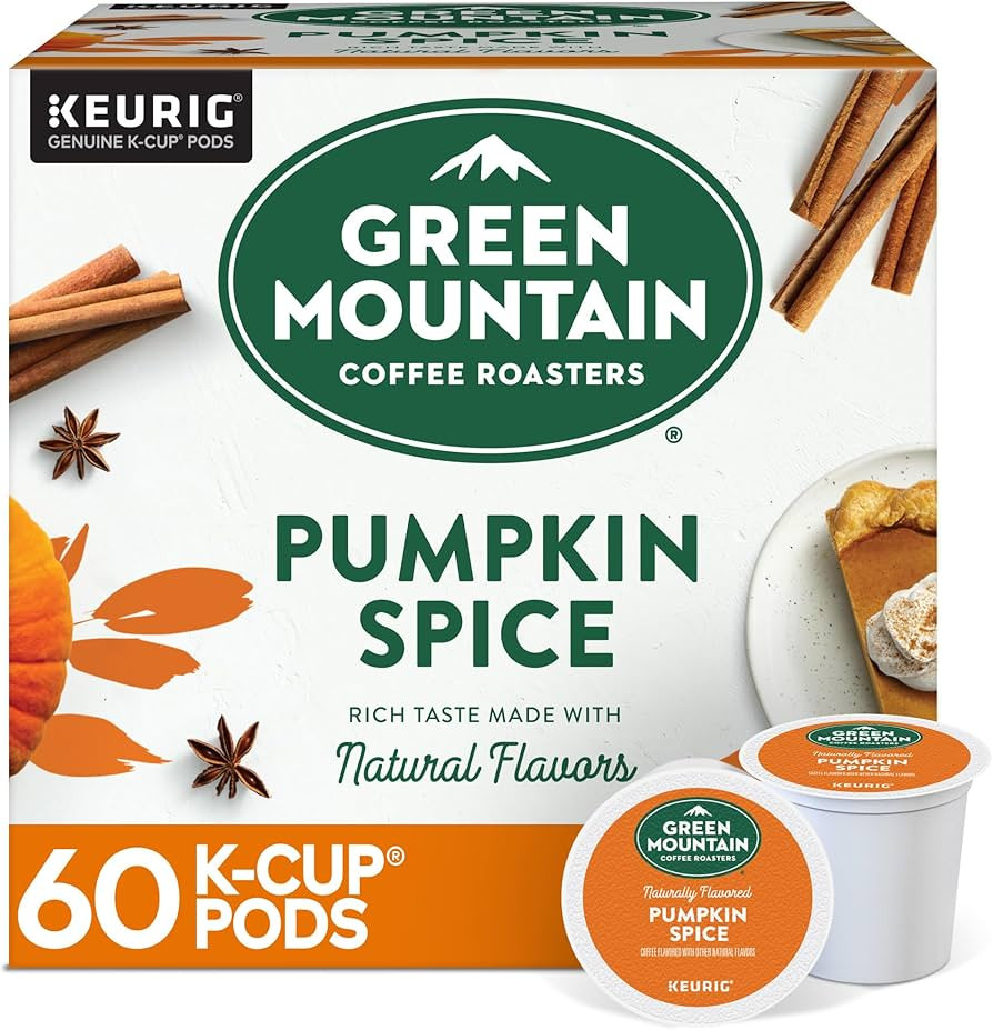 Green Mountain Coffee Roasters Pumpkin Spice, Keurig Single-Serve K-Cup Pods, Light Roast Coffee,... | Amazon (US)
