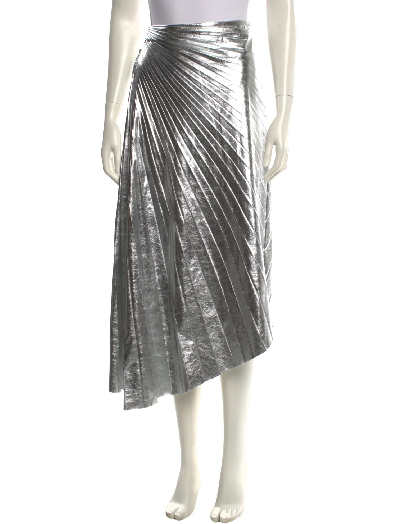 A.L.C. Pleated Accents Midi Length Skirt - Metallic Skirts, Clothing - WA4246887 | The RealReal | The RealReal