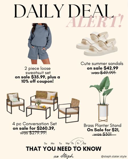Daily Deal Alert
Amazon Fashion 
Target home patio finds 

#LTKhome #LTKsalealert #LTKSeasonal