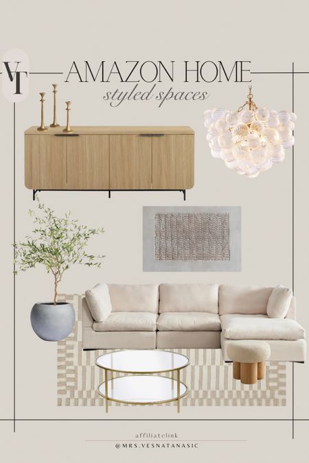 Neutral styled living room all from Amazon home! Mixing high and low pieces is my favorite!

Amazon home, living room, sideboard, affordable home, living room decor, sofa sectional, sofa, coffee table, chandelier, home, 

#LTKsalealert #LTKhome #LTKSeasonal