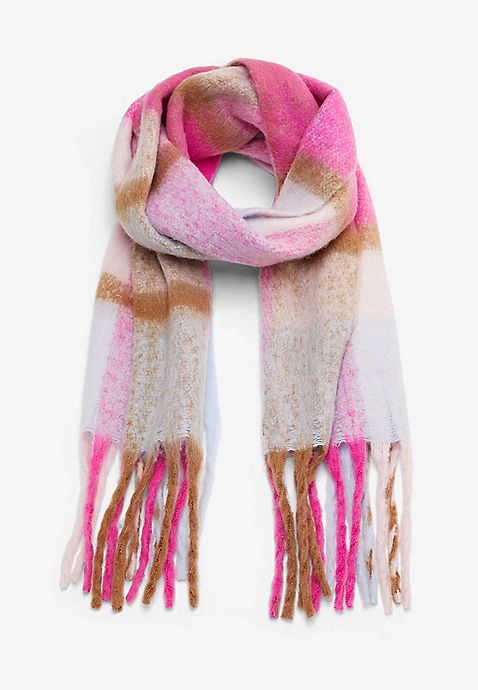 Pink Plaid Blanket Scarf | Maurices
