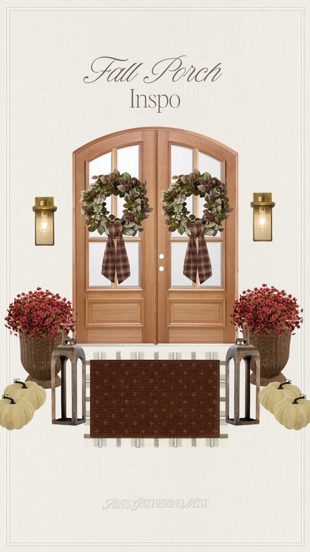 Affordable home finds for the prettiest fall porch refresh. 🤎 From layered doormats and lanterns to wreaths, florals and pumpkins, these pieces make it easy to create a warm and welcoming entry for the season.

#affordablehomefinds #fallporchdecor #fallporchinspo #frontporchdecor #falldecor #seasonalhome #cozyhomeideas #walmarthome #targethome

#LTKSeasonal #LTKHome