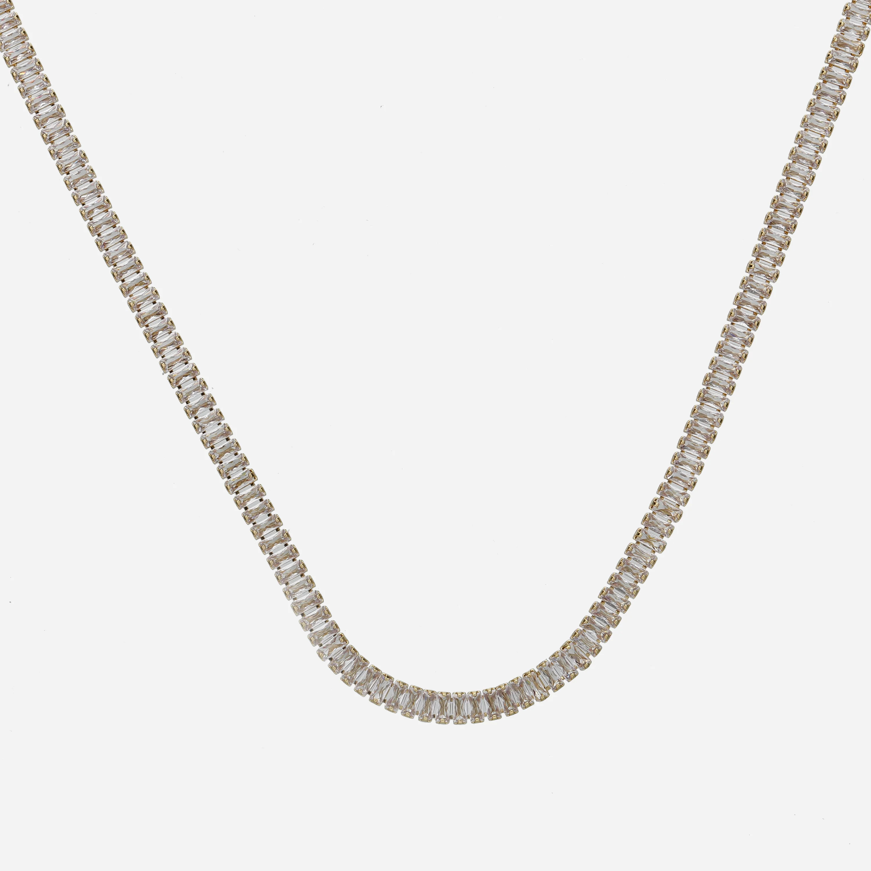 Classic Rectangular Cut Crystal Choker | Victoria Emerson