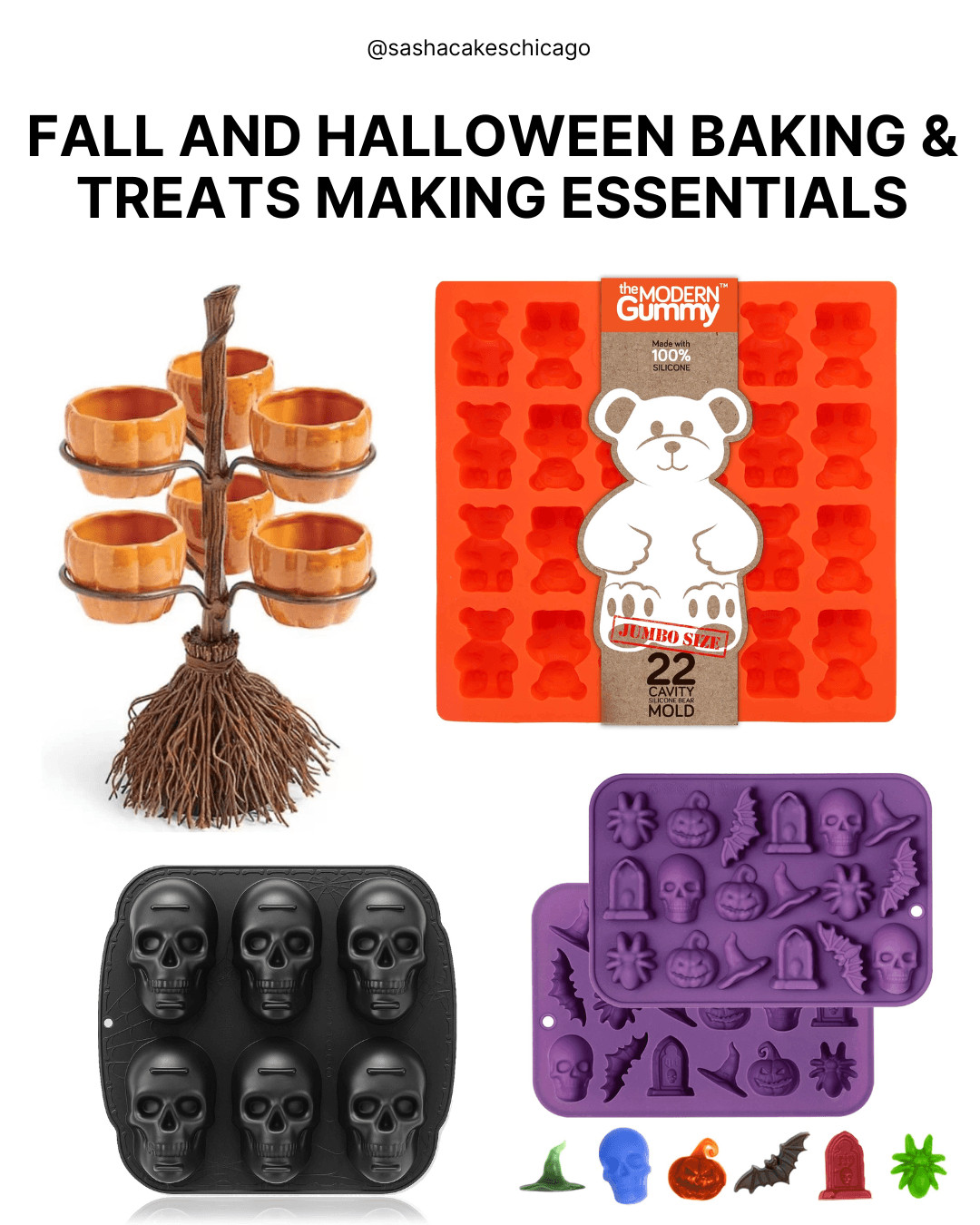 Get ready for cozy autumn baking and festive treat-making! 🧁🎃 Whether you’re whipping up spooky Halloween cupcakes, homemade gummy bears, or chocolate candies for party favors, these viral Amazon baking essentials make kitchen prep so fun and easy! ✨🍬

WHAT’S FEATURED:
🧹 Broomstick Tiered Pumpkin Bowl Stand: Iconic display stand with miniature pumpkin bowls for candy, dips, or baking toppings.
🧸 The Modern Gummy Silicone Bear Mold: High-quality silicone mold to create fun homemade gummy bears or jellies.
💀 3D Skull Cakelette Pan: Heavy-duty cast aluminum pan for making epic 3D mini skull cakes or brownies.
🦇 Purple Halloween Mini Silicone Molds: Versatile molds for chocolates, candy melts, ice cubes, or fondant toppers.
✨ + MORE Fall & Halloween Baking Supplies: Check out all the tagged items below for matching spatulas, cookie cutters, and treat packaging!

👇 Tap any item tagged on the image or post to shop the full list directly!

Disclaimer: As an Amazon Associate, I earn from qualifying purchases at no extra cost to you. 

 #LTKHome