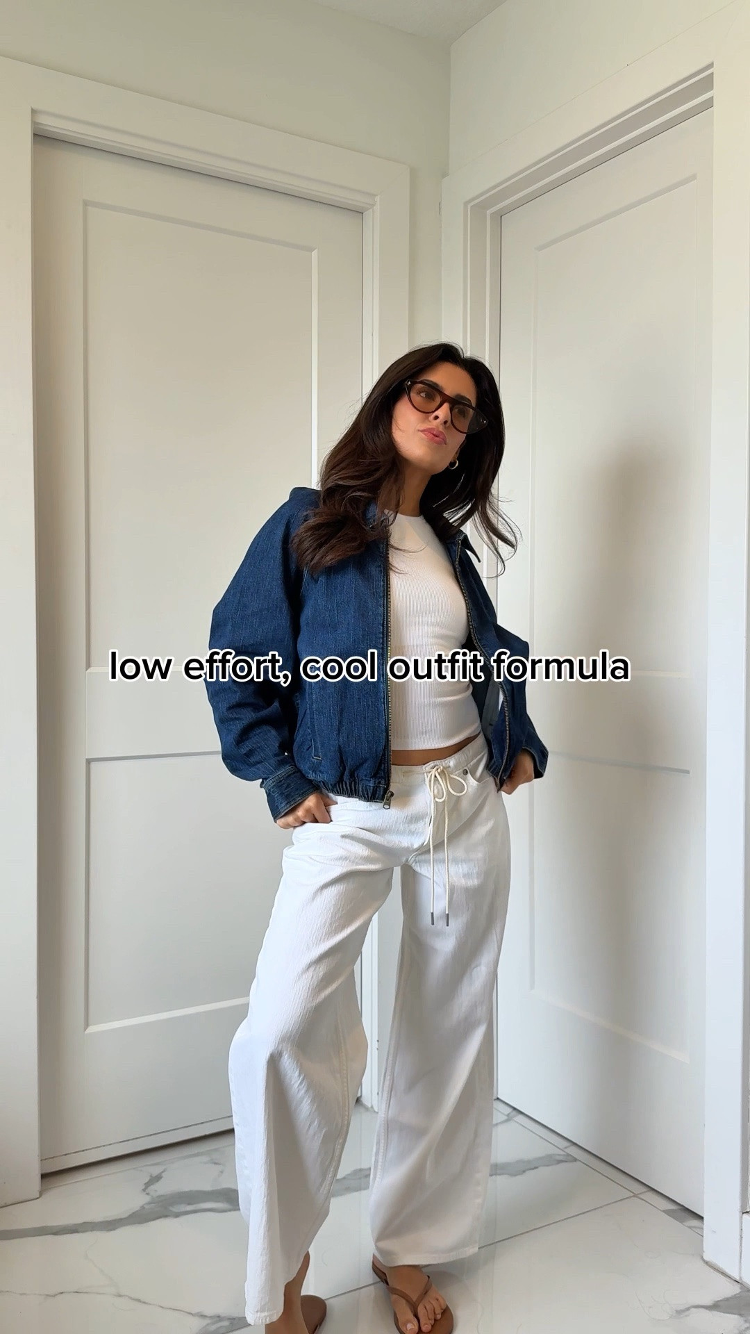 if your outfits feel off lately… try this combo👇🏼 @abercrombie 

1. Low rise/ baggy denim 
2. Statement sunglasses
3. Bomber jacket
4. Fitted white tank
5. Flip flops 



#LTKootd #LTKgrwm