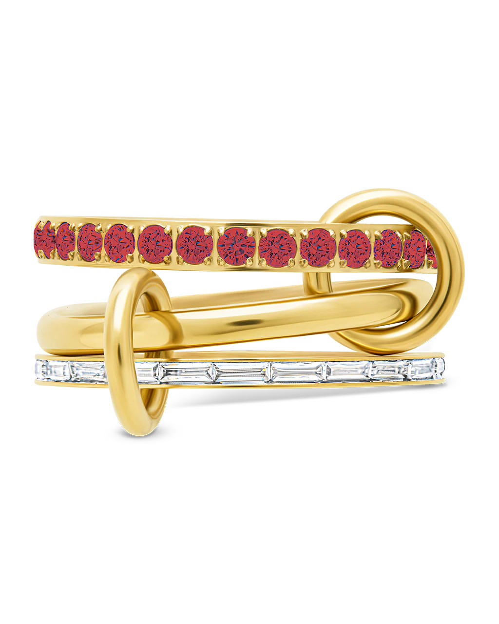 Thea CZ Linked Stacking Ring Set | Sterling Forever