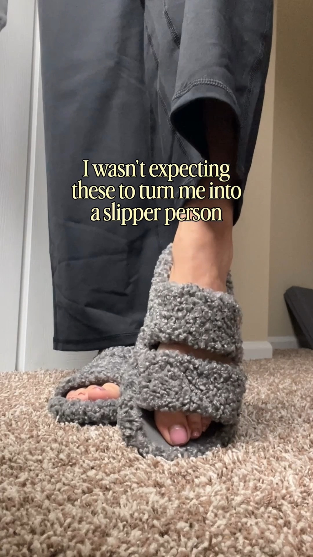 I wasn't expecting these slippers to turn me into a slipper person... but here we are.

I used to think slippers were just another thing I'd never wear. Then I slipped these on, and now they're the first thing I reach for every morning and the last thing I take off at night.

They're incredibly soft, supportive, and so comfortable that they've officially earned a permanent spot by my front door.

If you've been saying, "I'm just not a slipper person," you might want to give these a chance.
Comment SLIPPER and I'll send them your way (make sure you're following me so your DM doesn’t get blocked). 

Save this for your next Amazon order and follow for more Amazon finds worth adding to your cart.

Amazon slippers, cozy slippers, comfy house shoes, women's slippers, Amazon favorites, home essentials, comfortable footwear, Amazon finds, everyday comfort, cozy home

#LTKgrwm #LTKootd #LTKselfcare