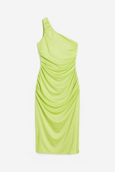 Curvy Fit Gathered One-shoulder Dress | H&M (US + CA)