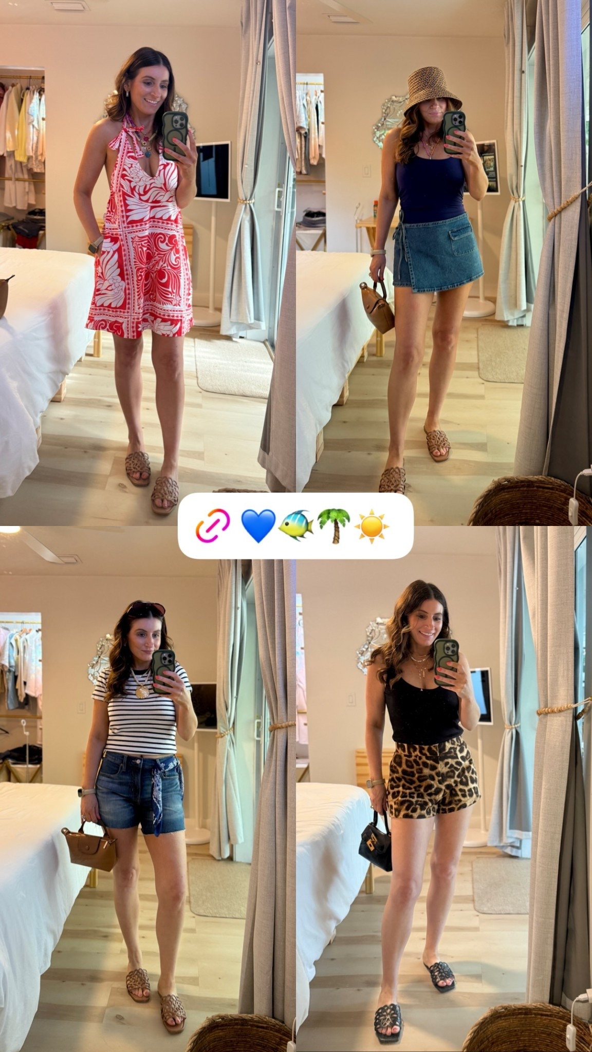 Everything I wore during the day in Naples, FL

Petal & Pup dress (small)
Double lined halter top (medium)
Denim skort (small)
Nautical striped tee (small)
Denim shorts (4)
Tank with built in bra (small)
Leopard print shorts (small)

Spring break outfits, casual outfits, summer outfits, denim shorts, casual mini dress, leopard print shorts, denim skort

#LTKSeasonal #LTKootd #LTKSaleAlert