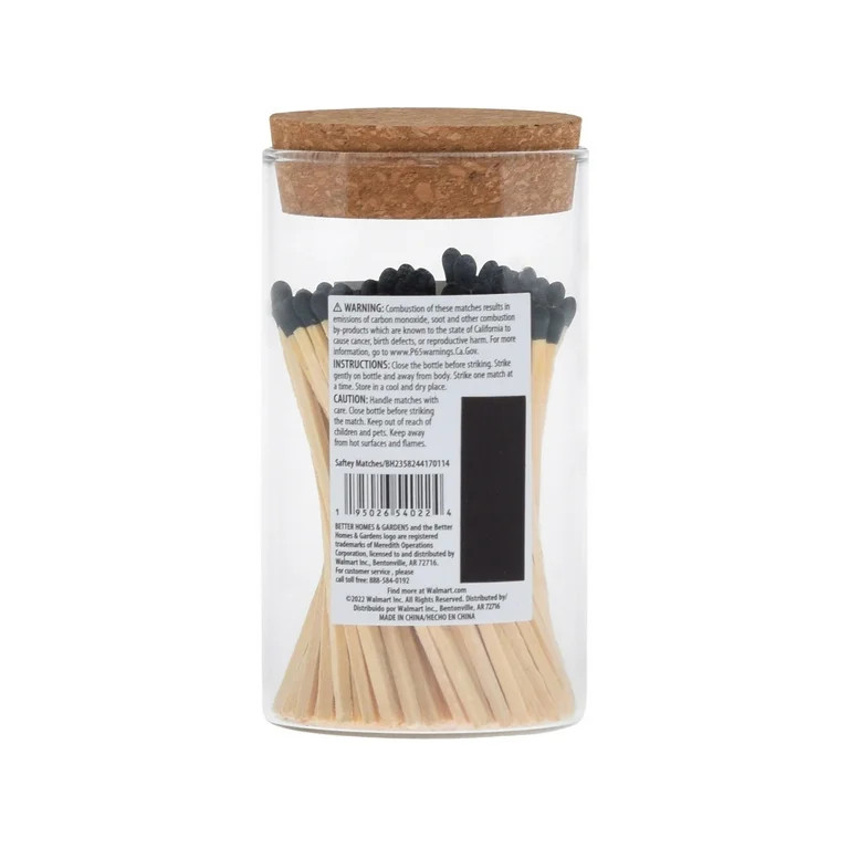 Better Homes & Gardens Premium 4" Wooden Safety Matches | Walmart (US)