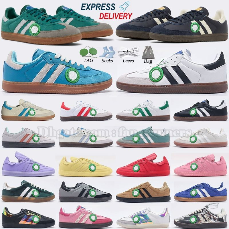 Designer Shoe Vintage Handball Spezial Trainers Sporty and rich Wales Bonner Silver Black Gum Leo... | DHGate