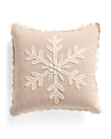 16x16 Snowflake Pillow | TJ Maxx