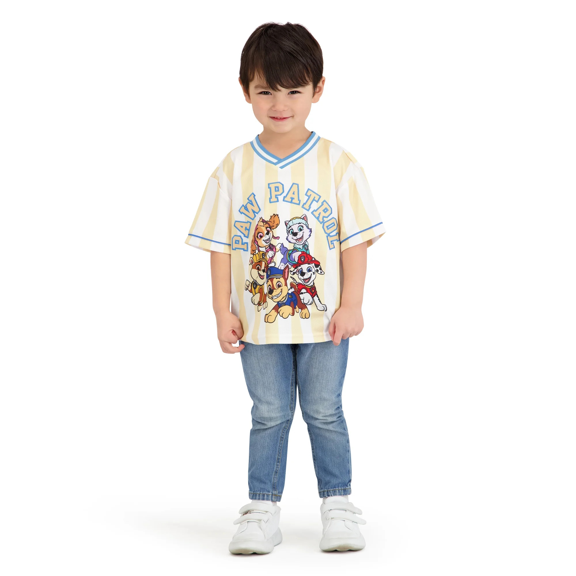 Paw Patrol Toddler Boy Short Sleeve Jersey, Sizes 12 Months-5T | Walmart (US)
