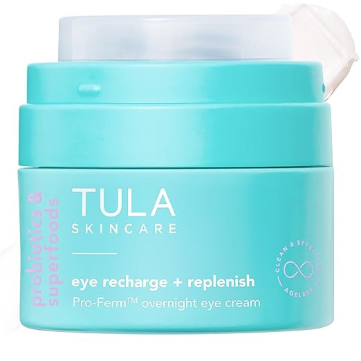 TULA Skin Care Eye Recharge + Replenish - Pro-Ferm Overnight Eye Cream with Retinal, Protects & I... | Amazon (US)