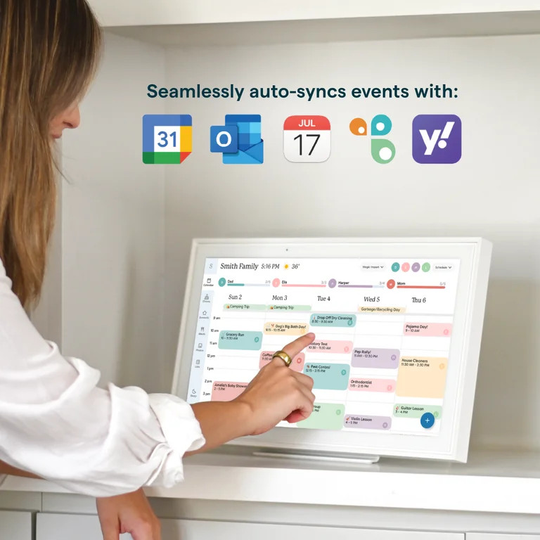 Skylight Calendar 15-inch Touchscreen Digital Calendar, All-in-One Family Organizer and Chore Cha... | Walmart (US)